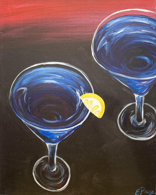 Kit de Pintura (12x16) - Bodegones_ comida y bebida_010_Two Martinis