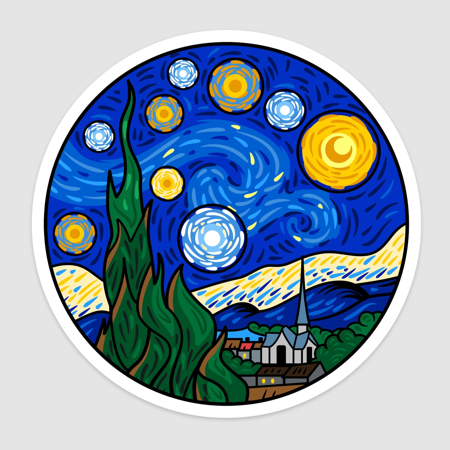 VINYL STICKER - The Starry Night