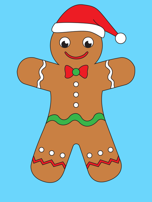 Kit de Pintura (12x16) - Navidad_24_Gingerbread Man