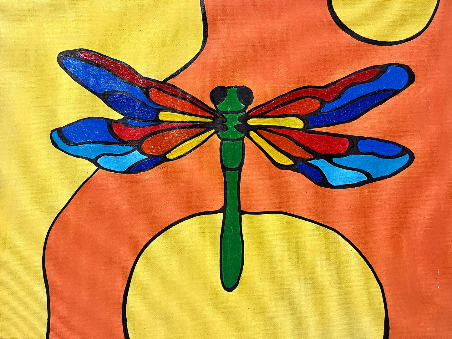 Kit de Pintura (12x16) - Insecto_03_Dragonfly Mosaic