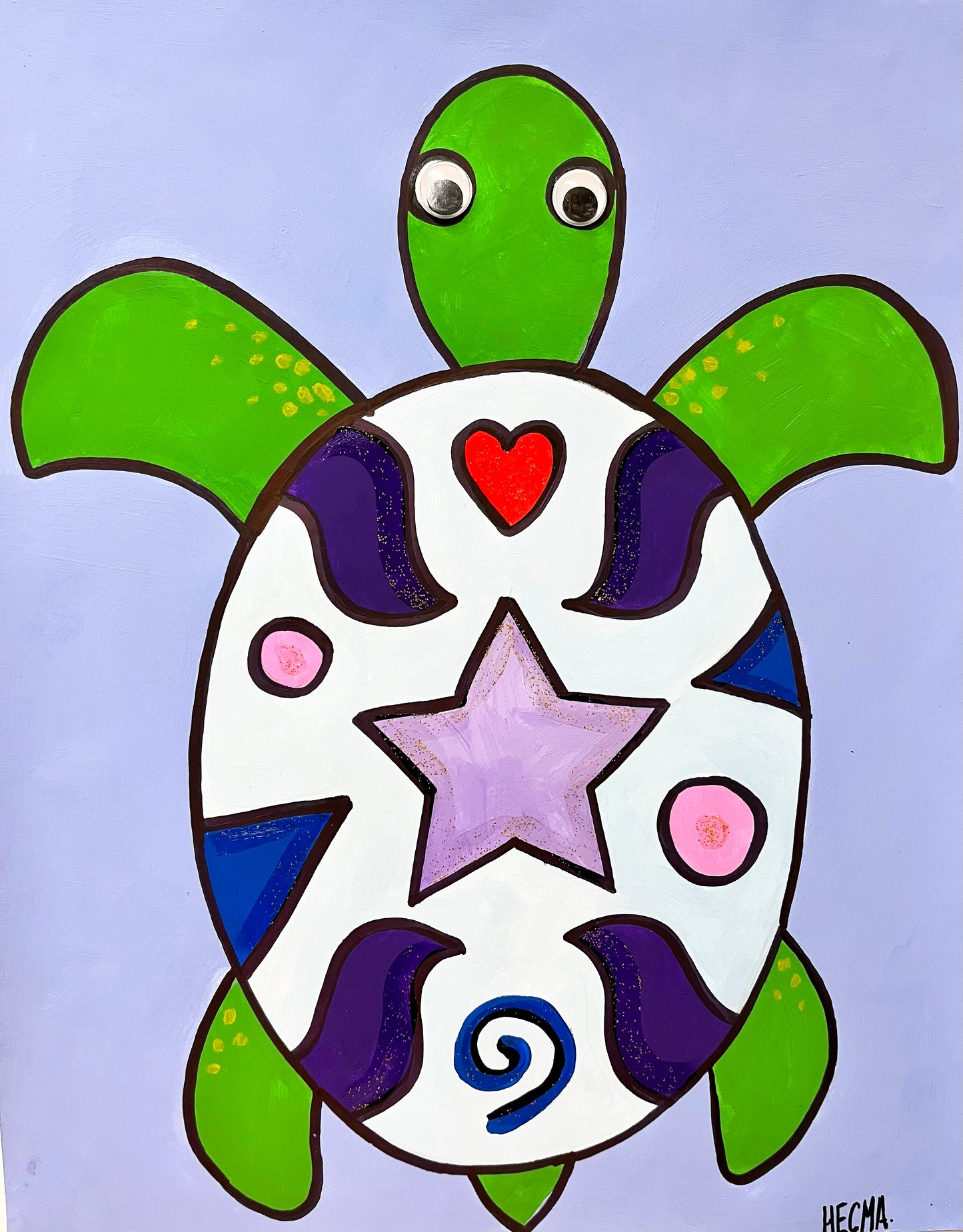 Kit de Pintura (12x16) - Marinos_09_Doodle Turtle