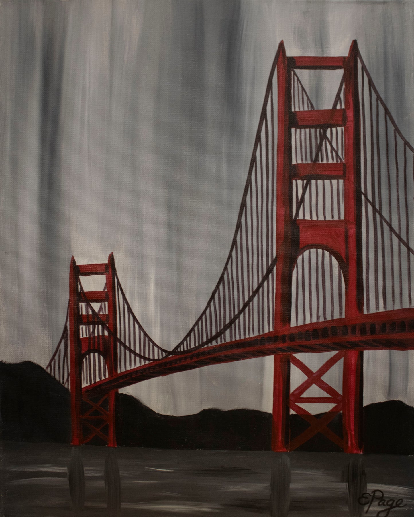 Kit de Pintura (12x16) - Paisajes_Ciudades_Goldan Gate Bridge