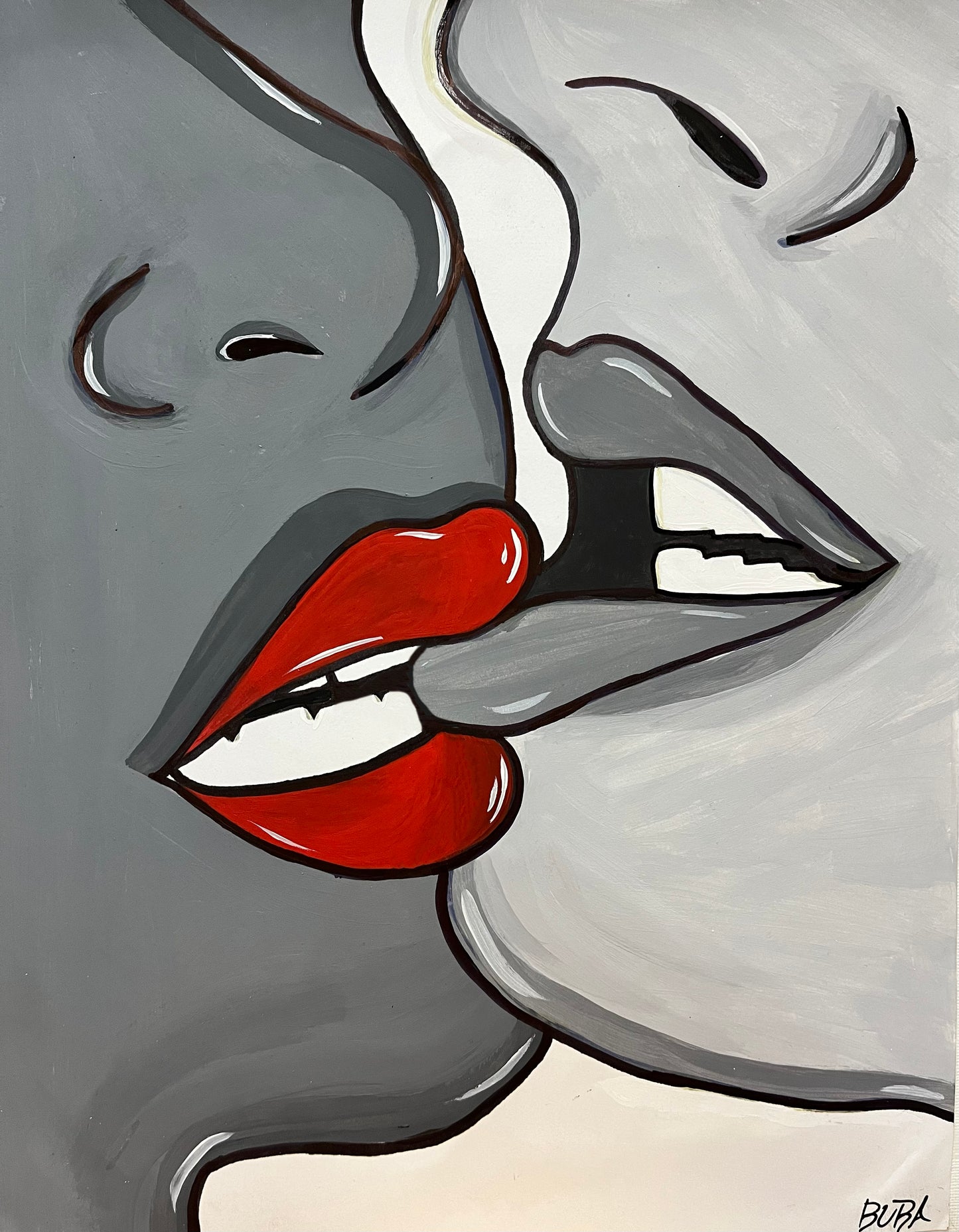 Kit de Pintura (12x16) - Adulto Desnudos _08_Labios