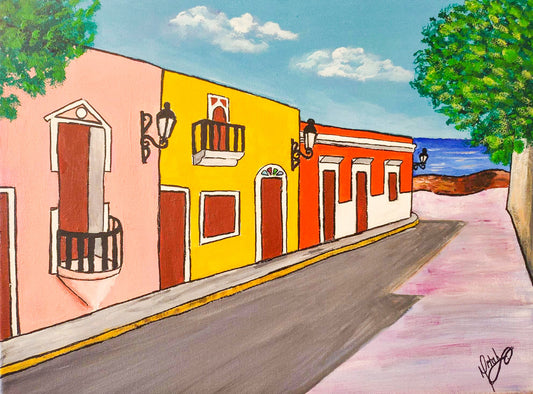 Kit de Pintura (12x16) - Paisajes_Puerto Rico_Calle Sol Extendida