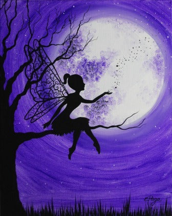 Kit de Pintura (12x16) - Fantasía_05_Fairy Moon