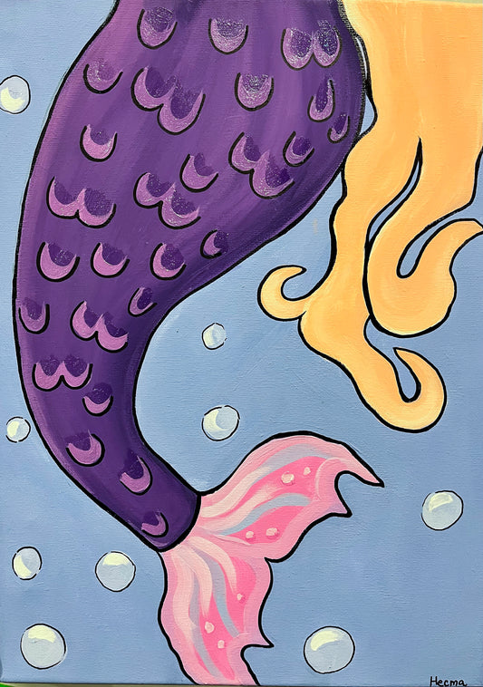 Kit de Pintura (12x16) - Fantasía_06_Mermaid Tail