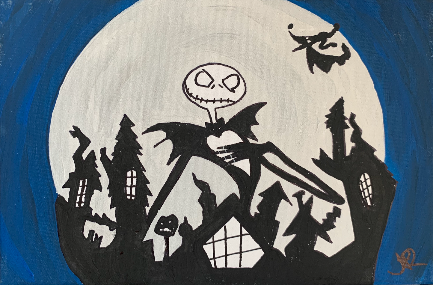 Kit de Pintura (12x16) - Halloween_011_Jack Skellington