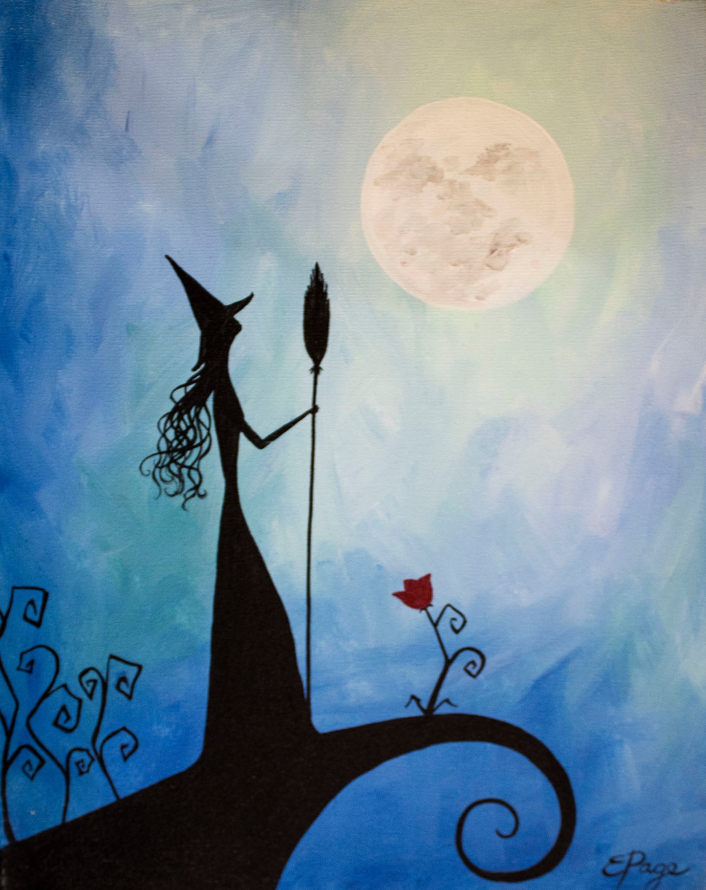 Kit de Pintura (12x16) - Halloween_020_Witch Moon