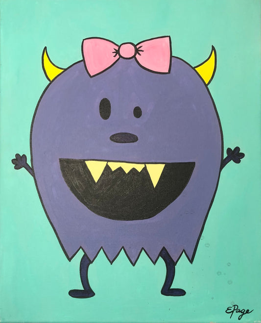 Kit de Pintura (12x16) - Halloween_07_Halloween Monster Kids