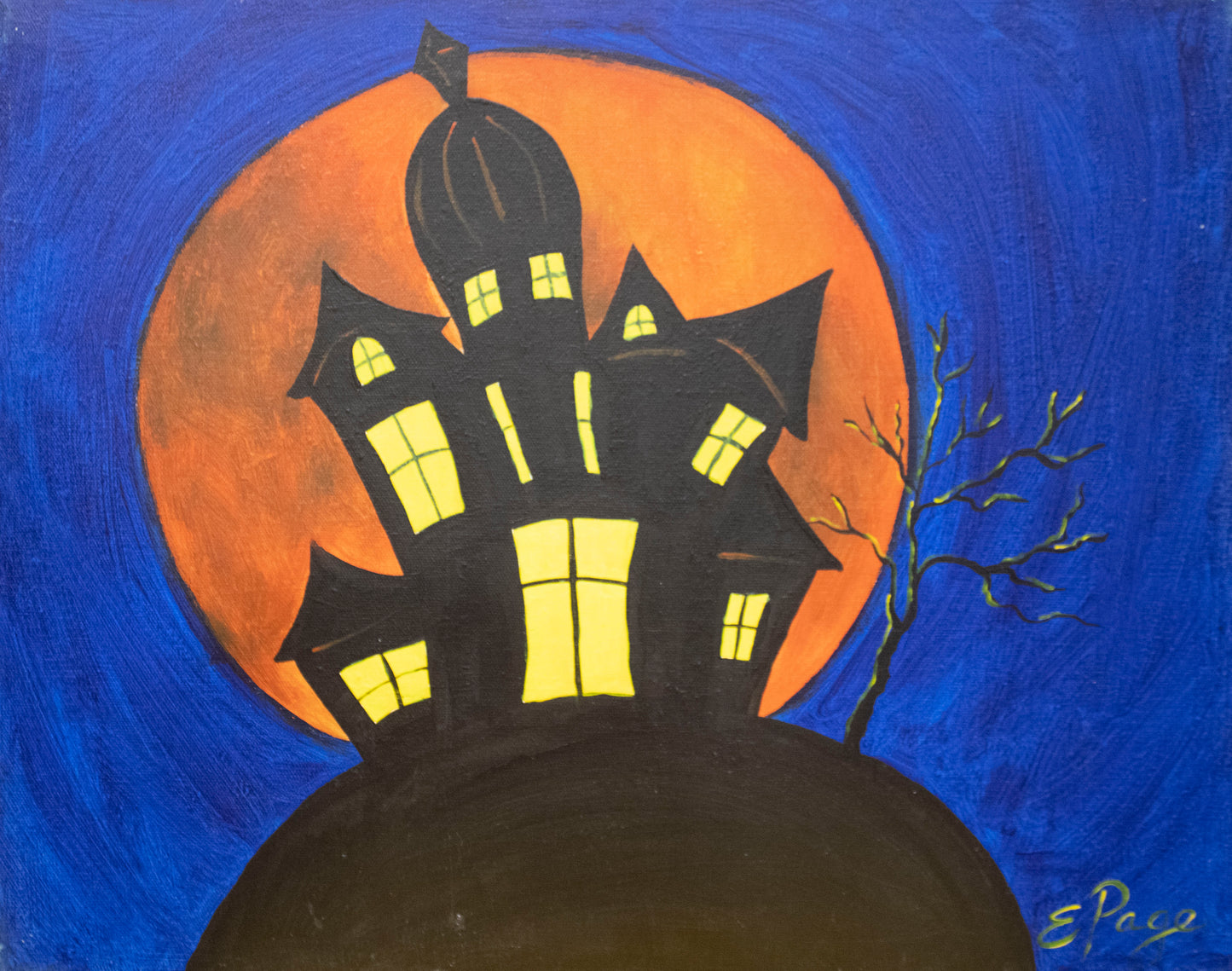 Kit de Pintura (12x16) - Halloween_08_Haunted House