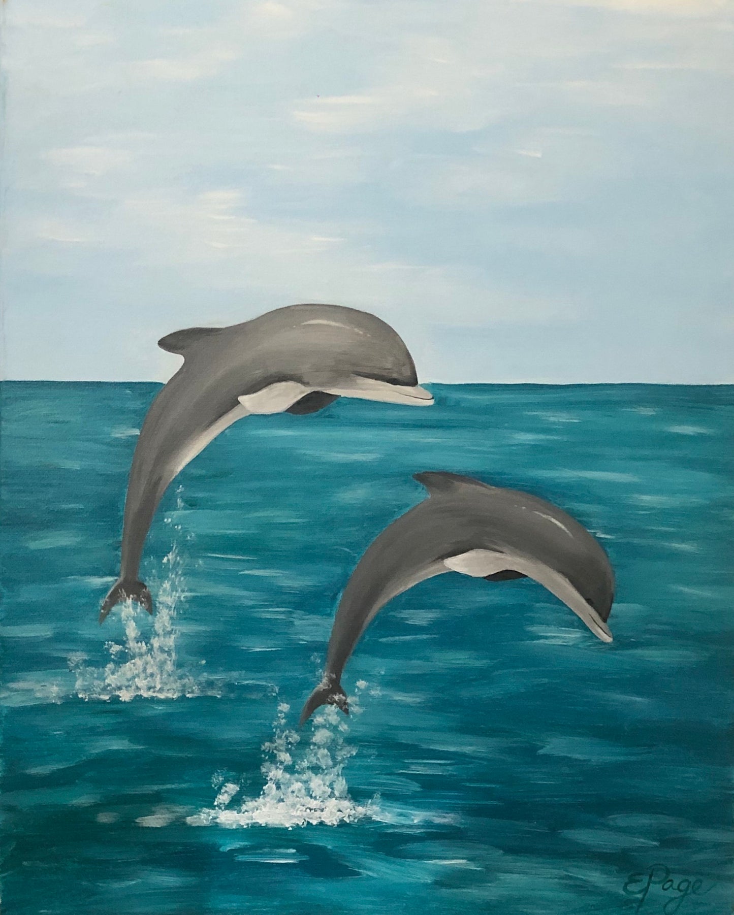 Kit de Pintura (12x16) - Marinos_02_Dolphins