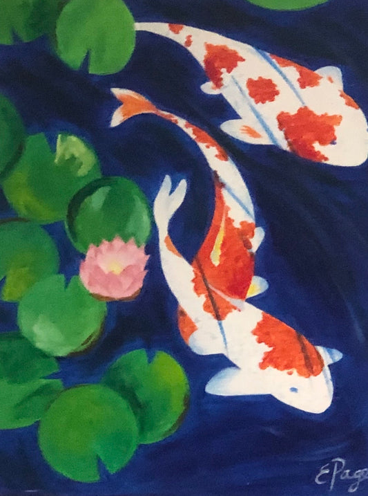 Kit de Pintura (12x16) - Marinos_03_Koi Pond