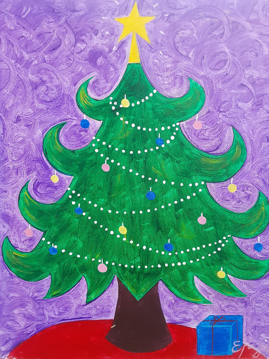 Kit de Pintura (12x16) - Navidad_05_Christmas Tree