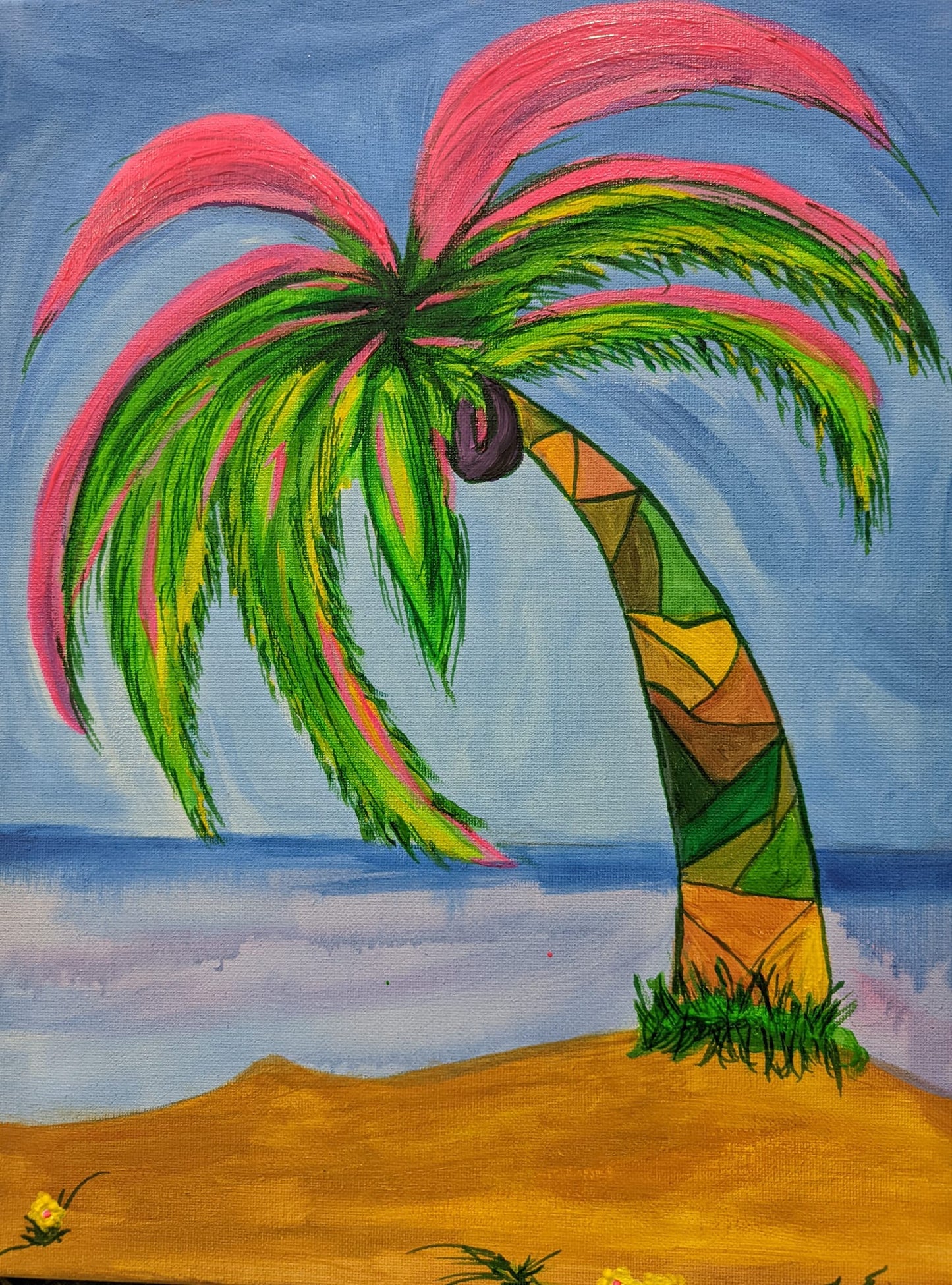 Kit de Pintura (12x16) - Playas_012_Jess Palm Tree