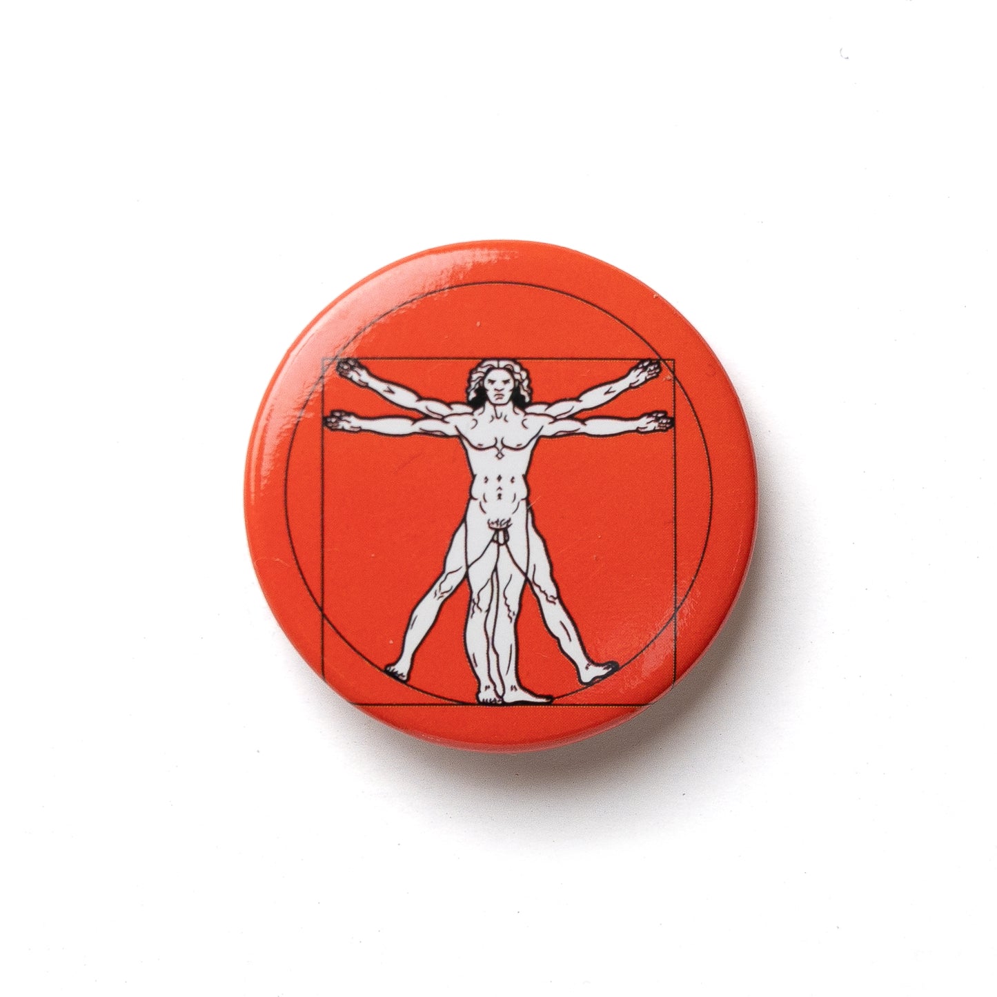 BUTTON - Vitruvian Man