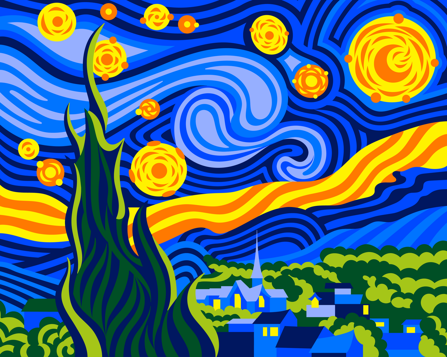 PAINT BY NUMBERS - Starry Night