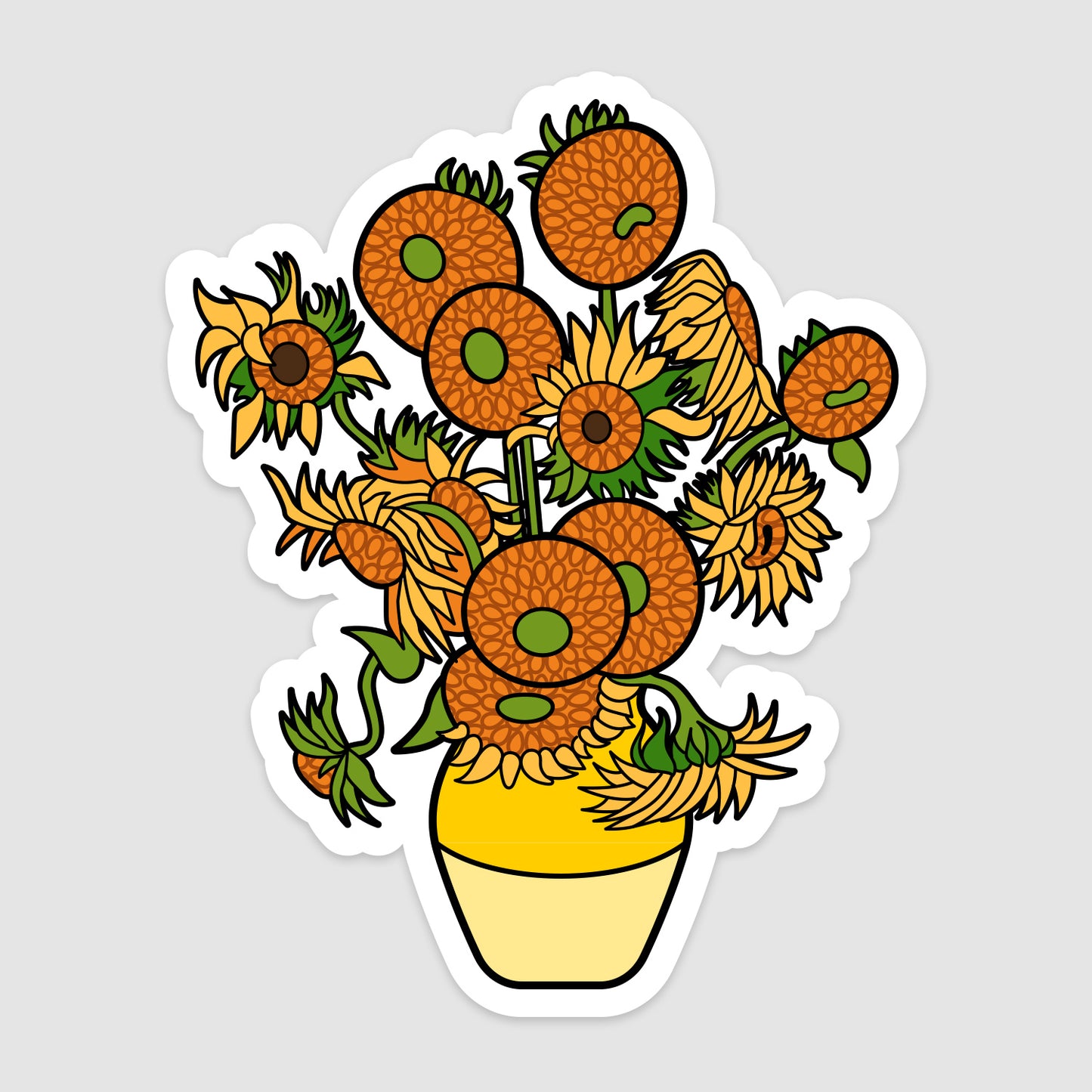 VINYL STICKER - Sunflowers